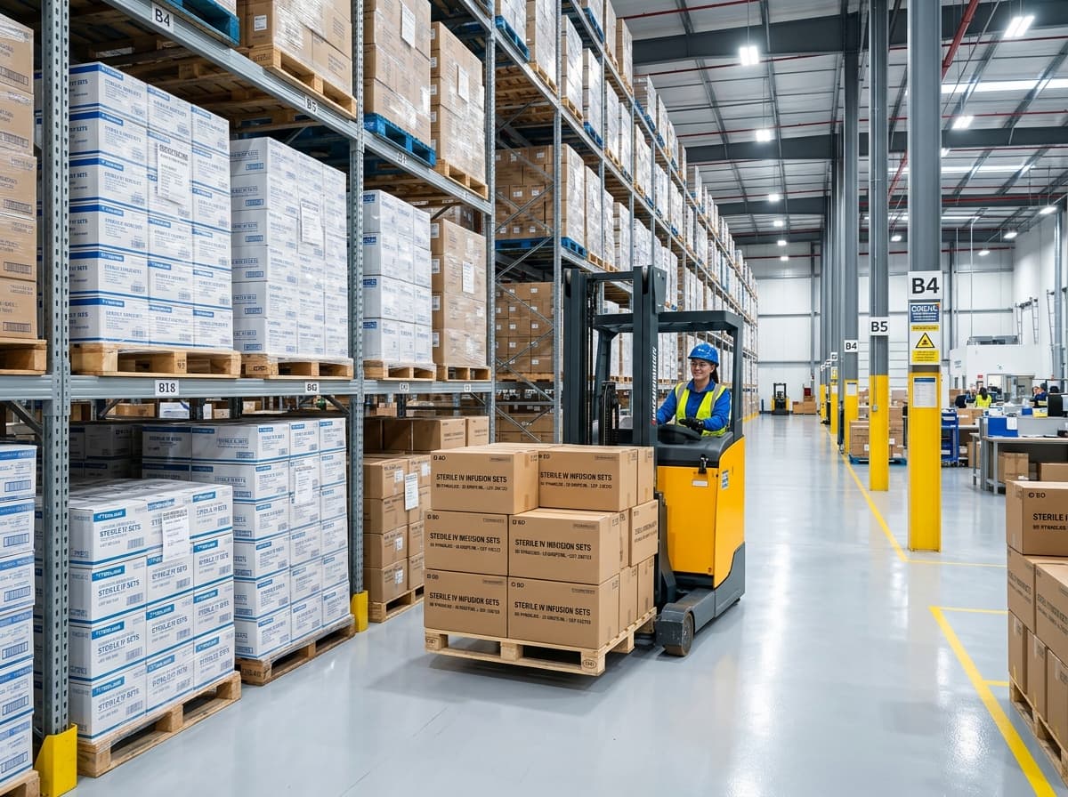 Bulk IV Set Wholesale Supply & Hospital Pallet Logistics in Pune