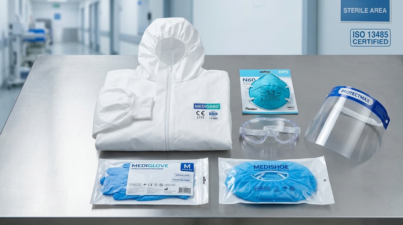 PPE Kit Quotation in Pune - Complete Certified Medical PPE Kit